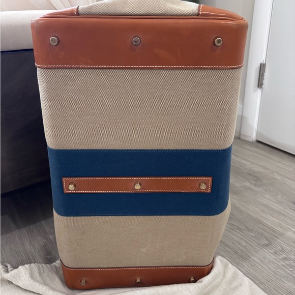 Authentic HERMES limited edition HAC 50 FLAG Fauve toile natural barenia - Picture 2 of 16